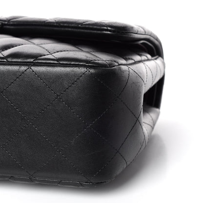 Chanel Lambskin Quilted Jumbo Double Flap Black 6 of 18