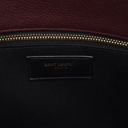 Saint Laurent Grained Calfskin Small Classic Sac De Jour Amaranto 8 of 11