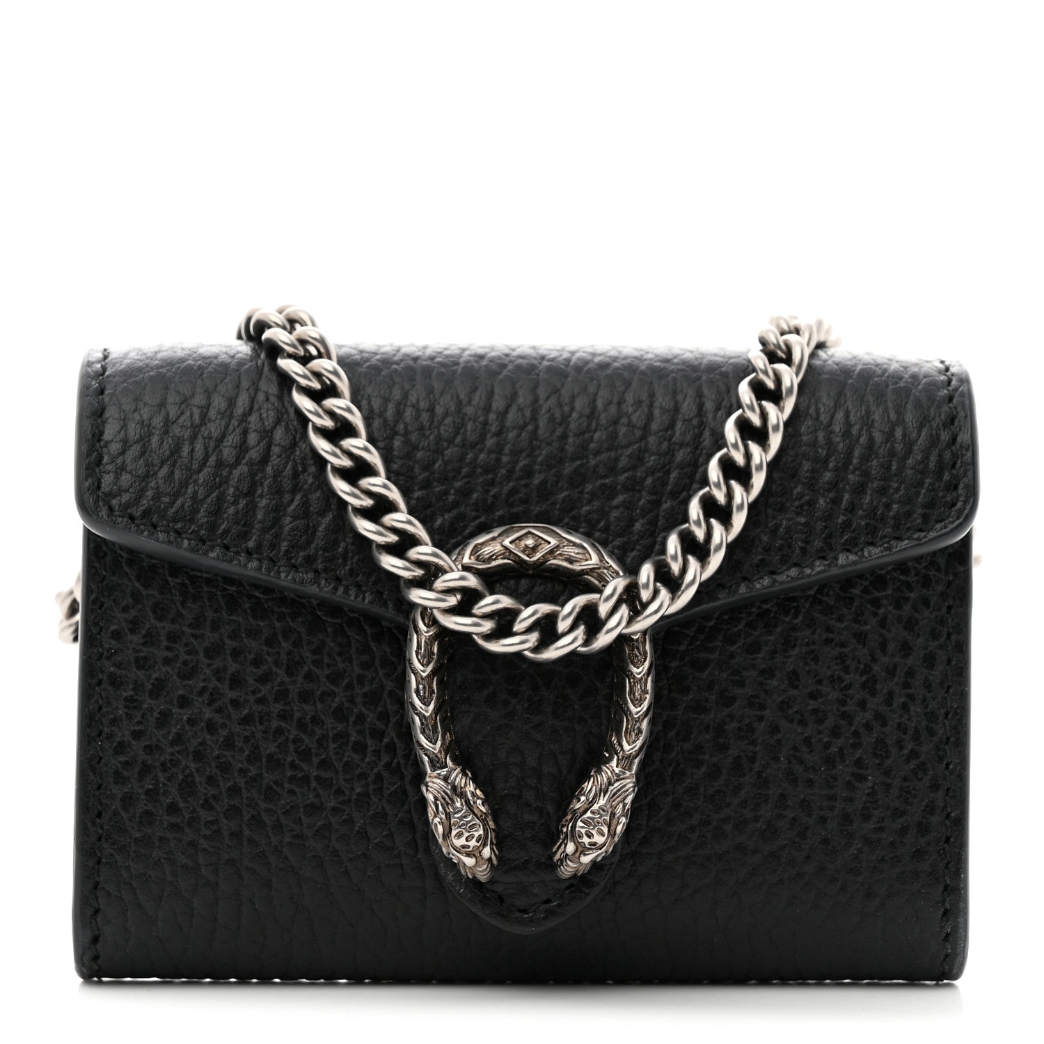 Gucci Calfskin Dionysus Coin Purse Black 1 of 7