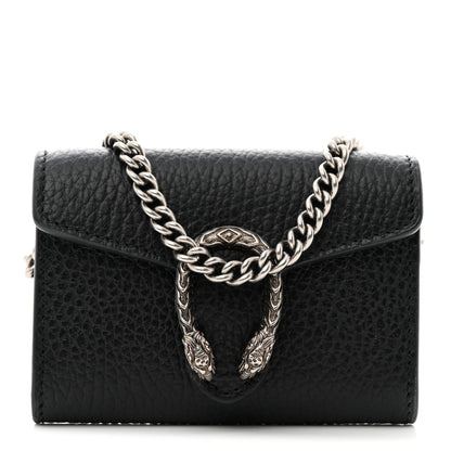 Gucci Calfskin Dionysus Coin Purse Black 1 of 7