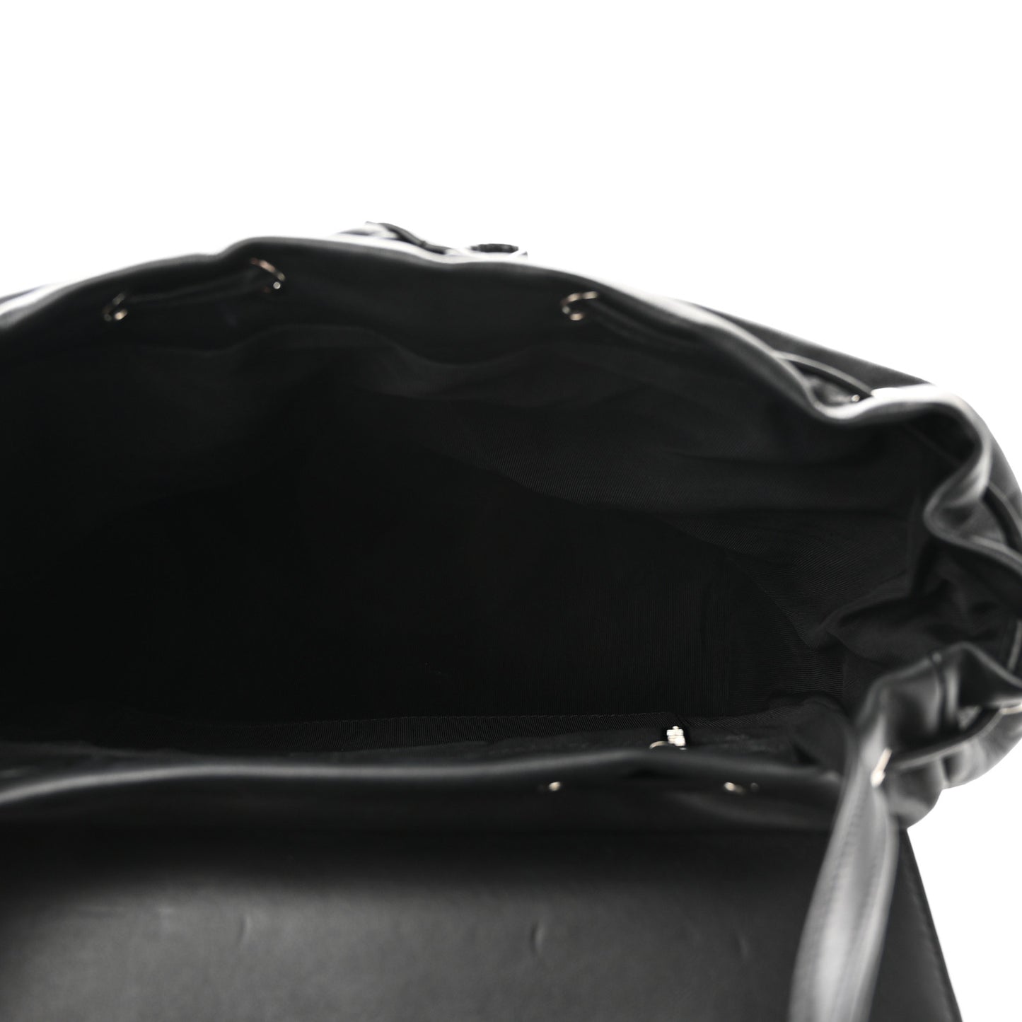 Calfskin Chevron Quilted Large Urban Spirit Backpack Black
