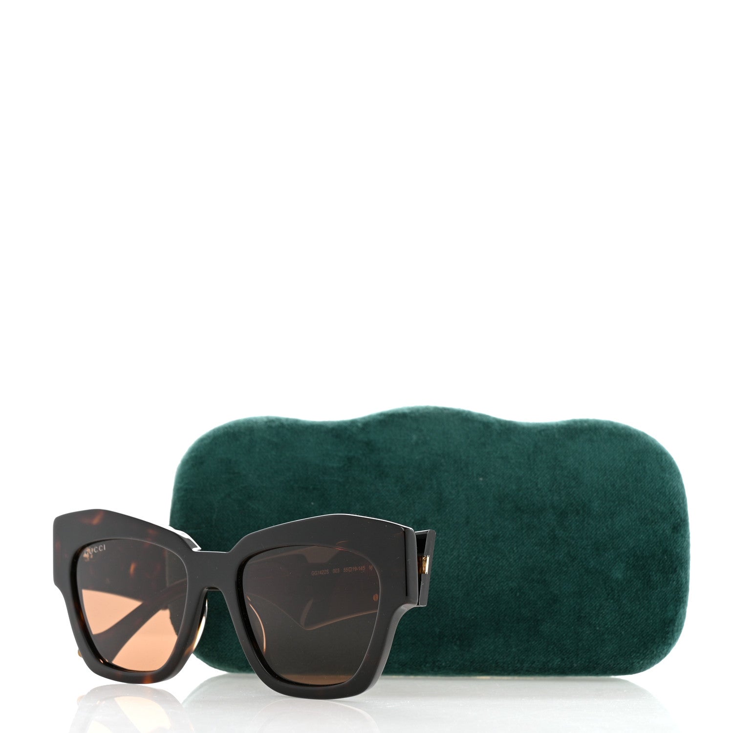 Gucci Acetate Cat Eye Frame Sunglasses GG1422S Tortoiseshell 8 of 8