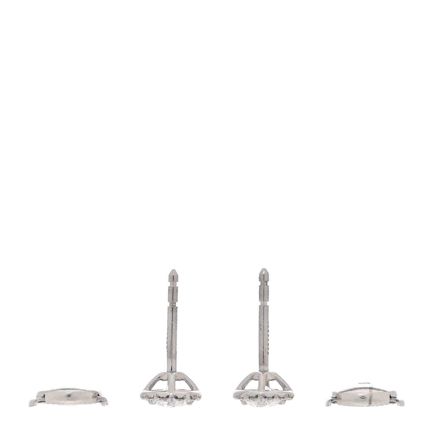 Tiffany Platinum Diamond .60ctw Soleste Earrings 3 of 5