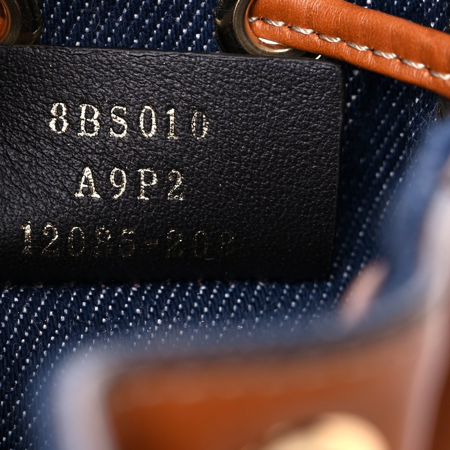 Fendi Denim Vitello King F is Fendi FF Embroidered Mini Mon Tresor Bucket Bag Blue Cuoio 8 of 10