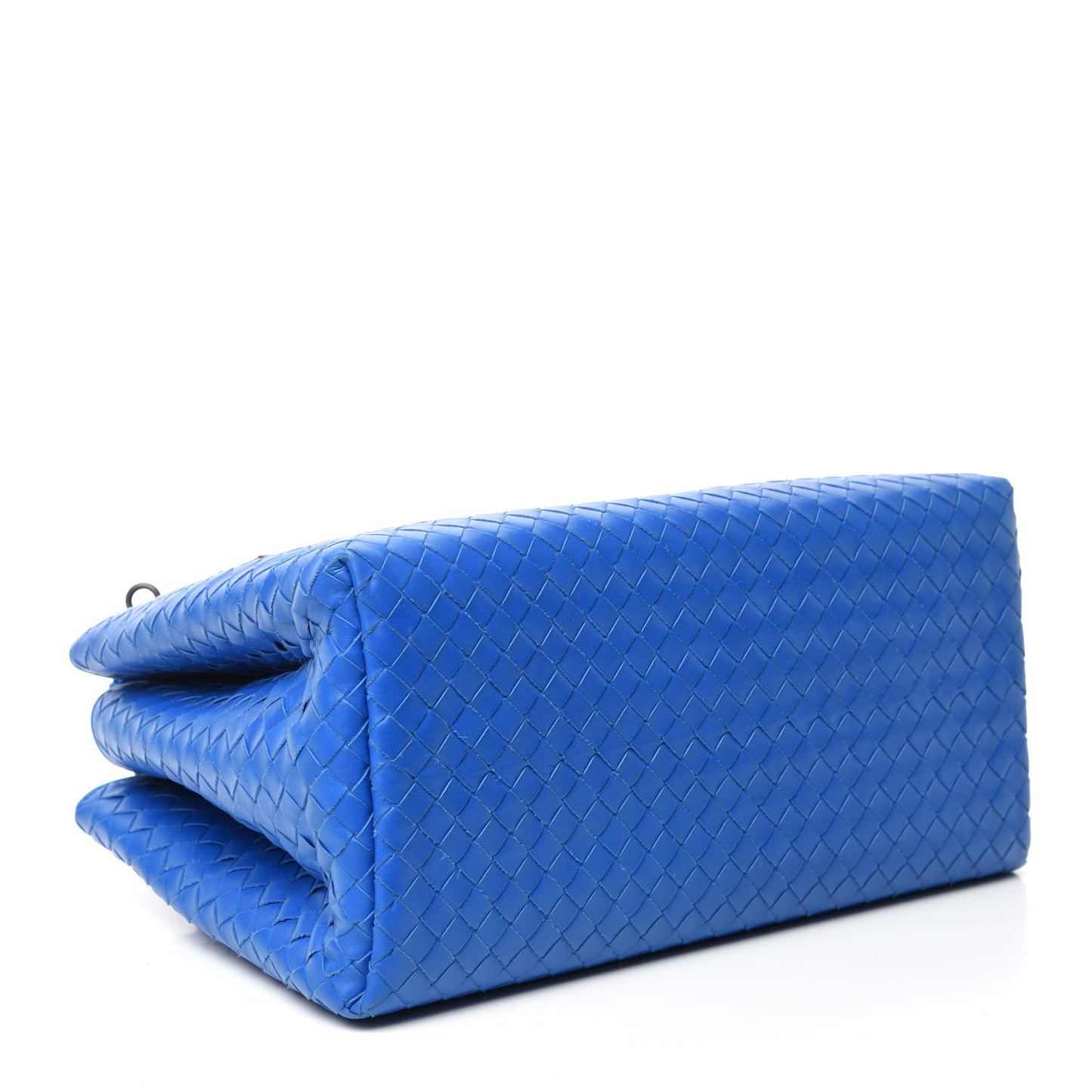 Light Calf Intrecciato Small Roma Signal Blue
