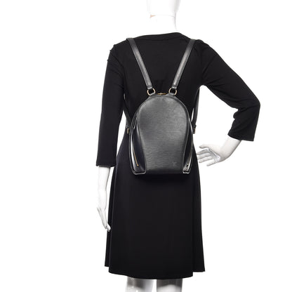 Louis Vuitton Epi Mabillon Backpack Black 2 of 10