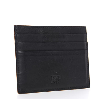 Fendi Vitello Century Opaco Butterfleye Card Holder Black Carbone Multicolor 2 of 7
