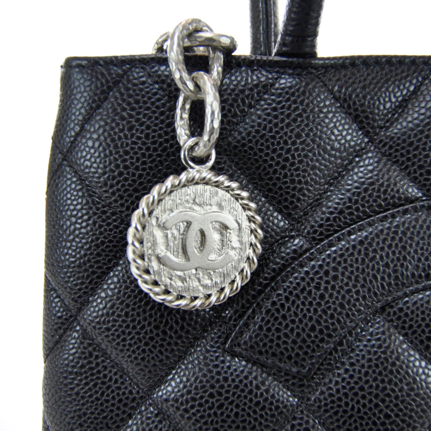 Chanel Caviar Quilted Medallion Tote Black 5 of 8