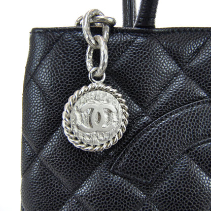 Chanel Caviar Quilted Medallion Tote Black 5 of 8