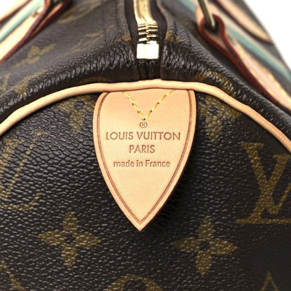 Louis Vuitton Monogram My LV Heritage Speedy 30 Turquoise Ivory 8 of 14
