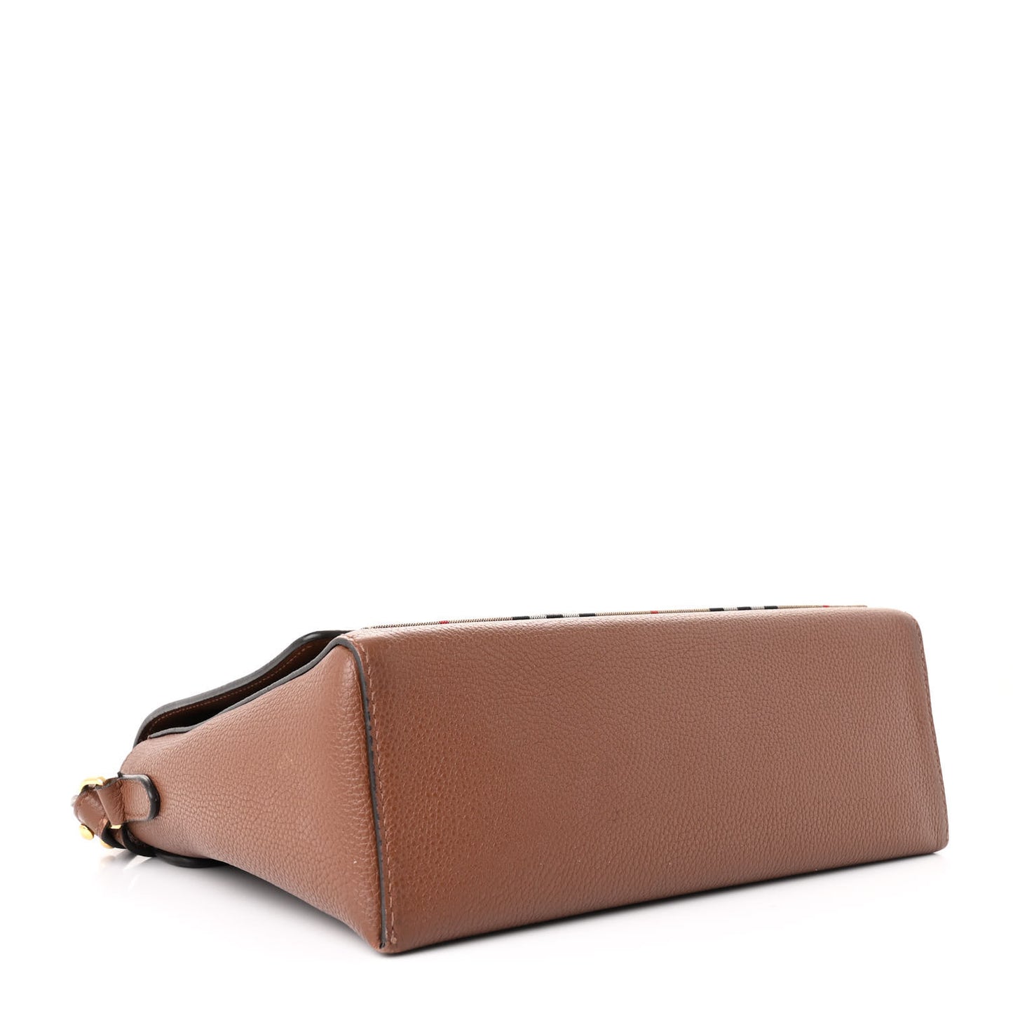 Calfskin Vintage Check Note Crossbody Bag Tan