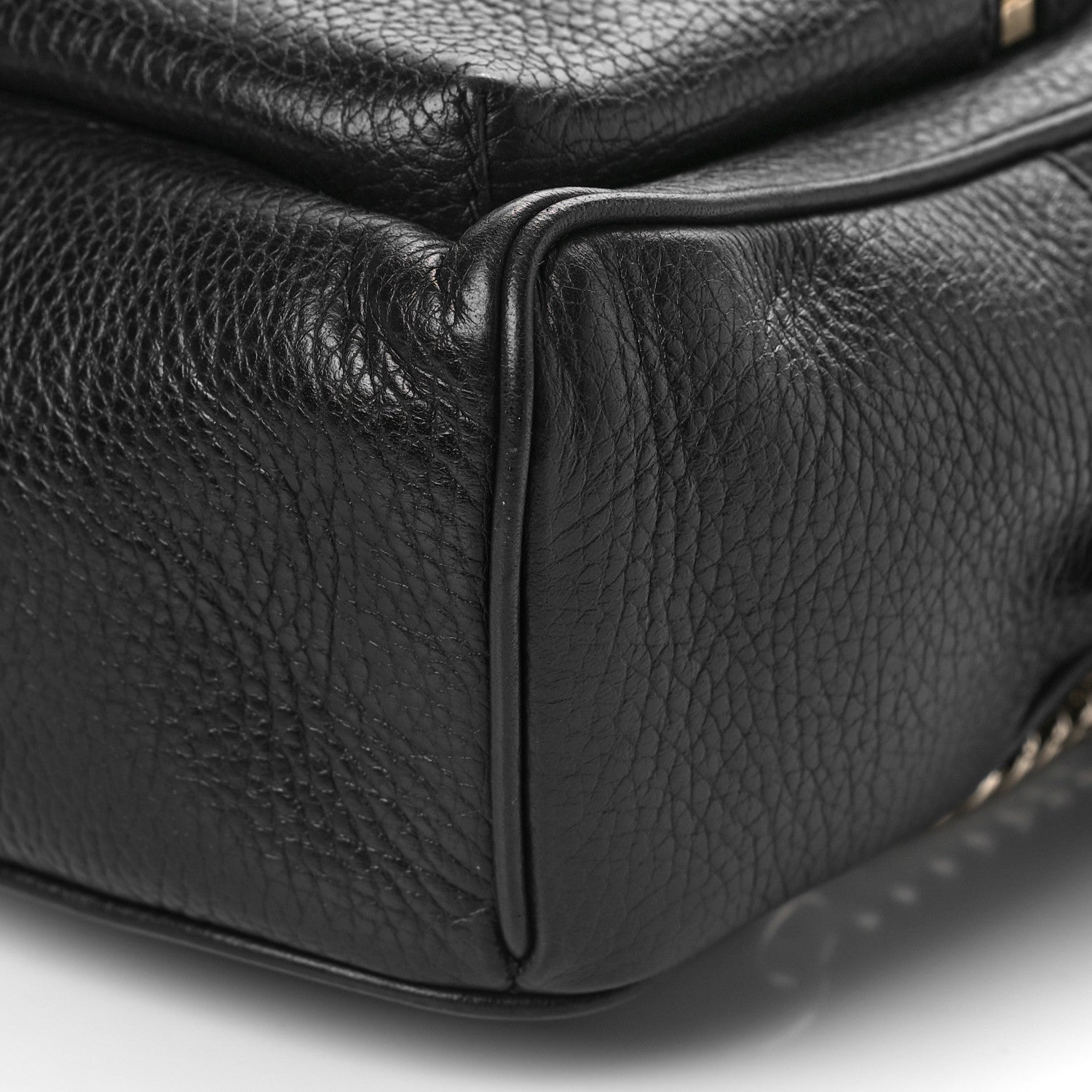 Gucci Pebbled Calfskin Soho Chain Backpack Black 8 of 11