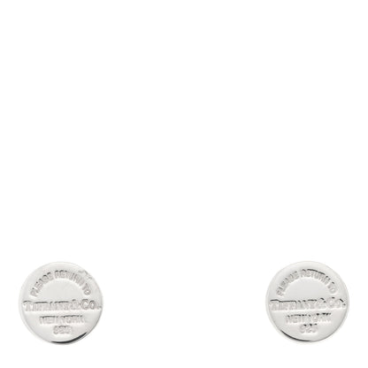 Tiffany Sterling Silver Return To Tiffany Circle Stud Earrings 1 of 4