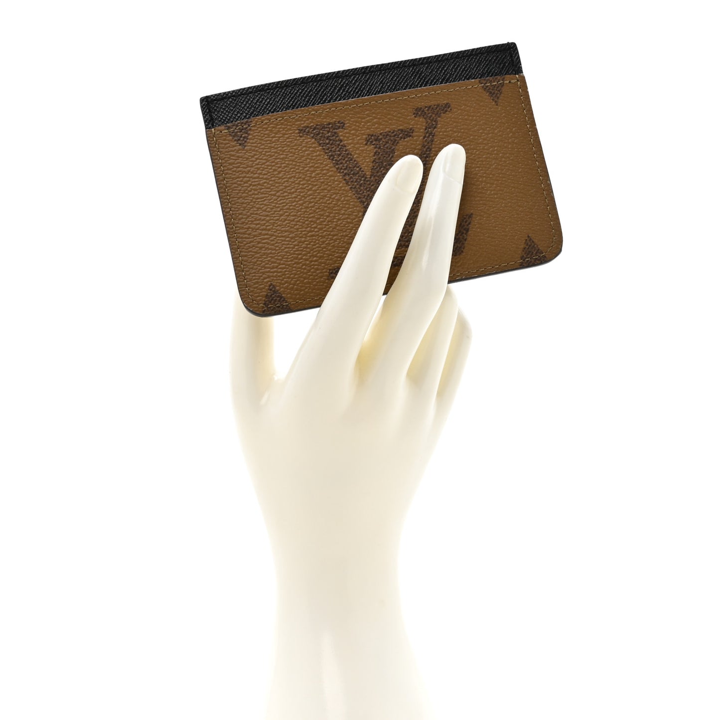 Reverse Monogram Side Up Card Holder