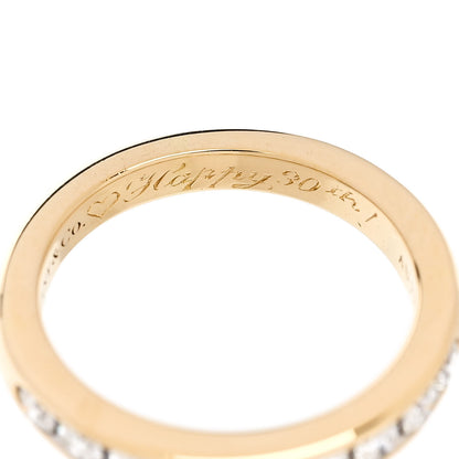 Tiffany 18K Yellow Gold 3mm Half Circle Channel-Set Band Ring 44 3 5 of 7