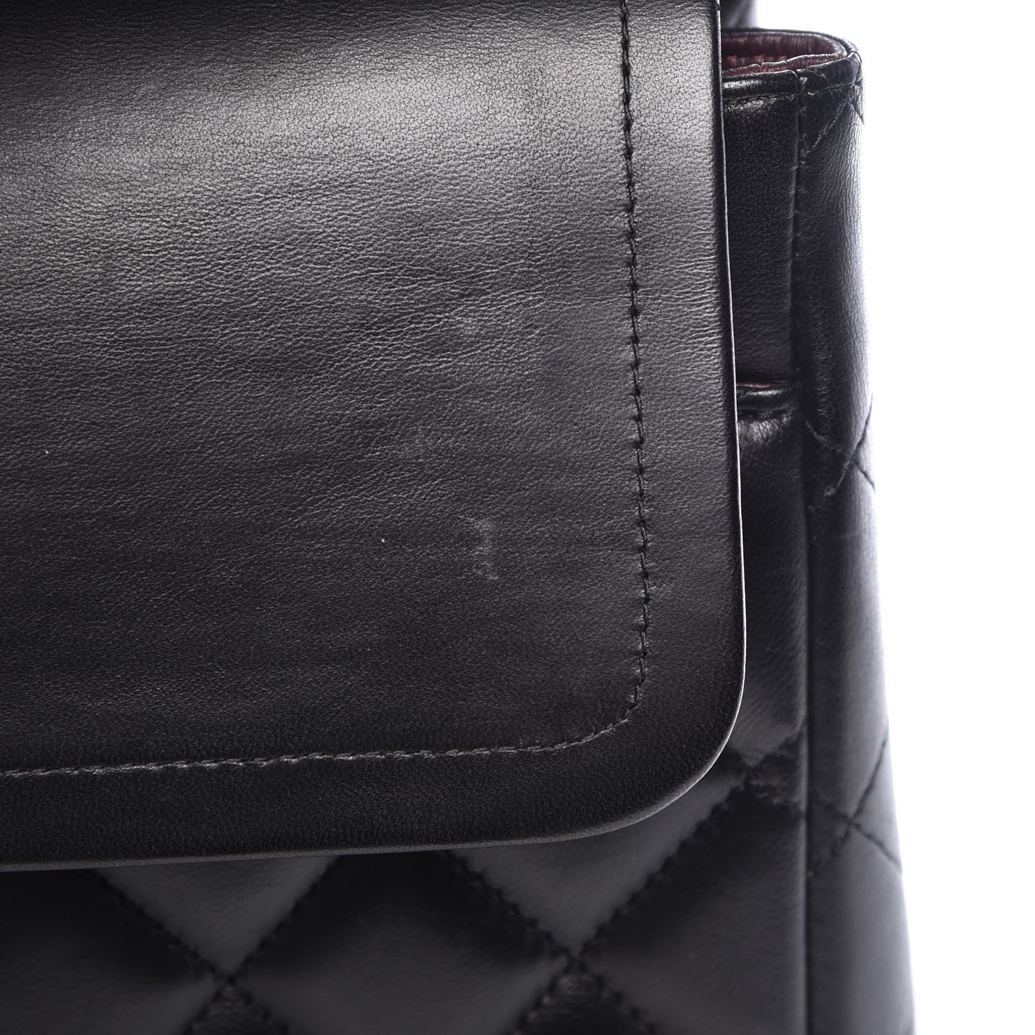 Chanel Lambskin Quilted Maxi Double Flap Black 9 of 10