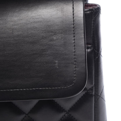 Chanel Lambskin Quilted Maxi Double Flap Black 9 of 10