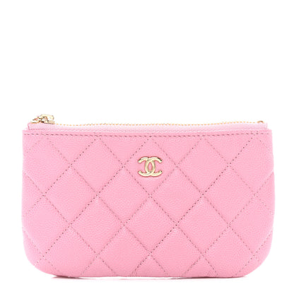 Chanel Caviar Quilted Small Cosmetic Case Pink 1 of 8