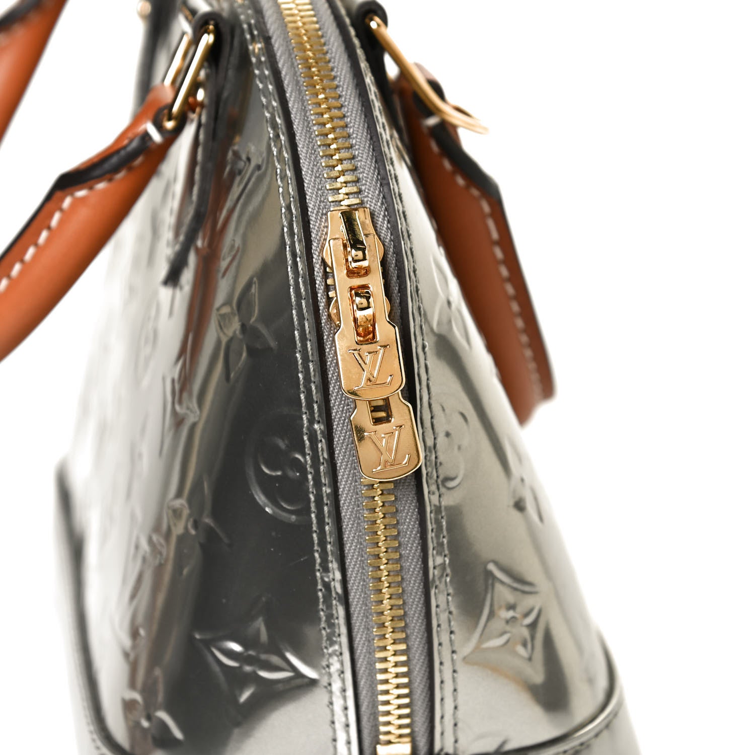 Louis Vuitton Vernis Alma BB Gris Metal 10 of 10