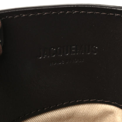 Jacquemus Suede Crocodile Embossed Le Petit Bambola Dark Brown 6 of 11