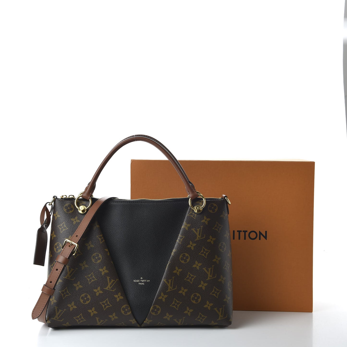 Monogram V Tote MM Black