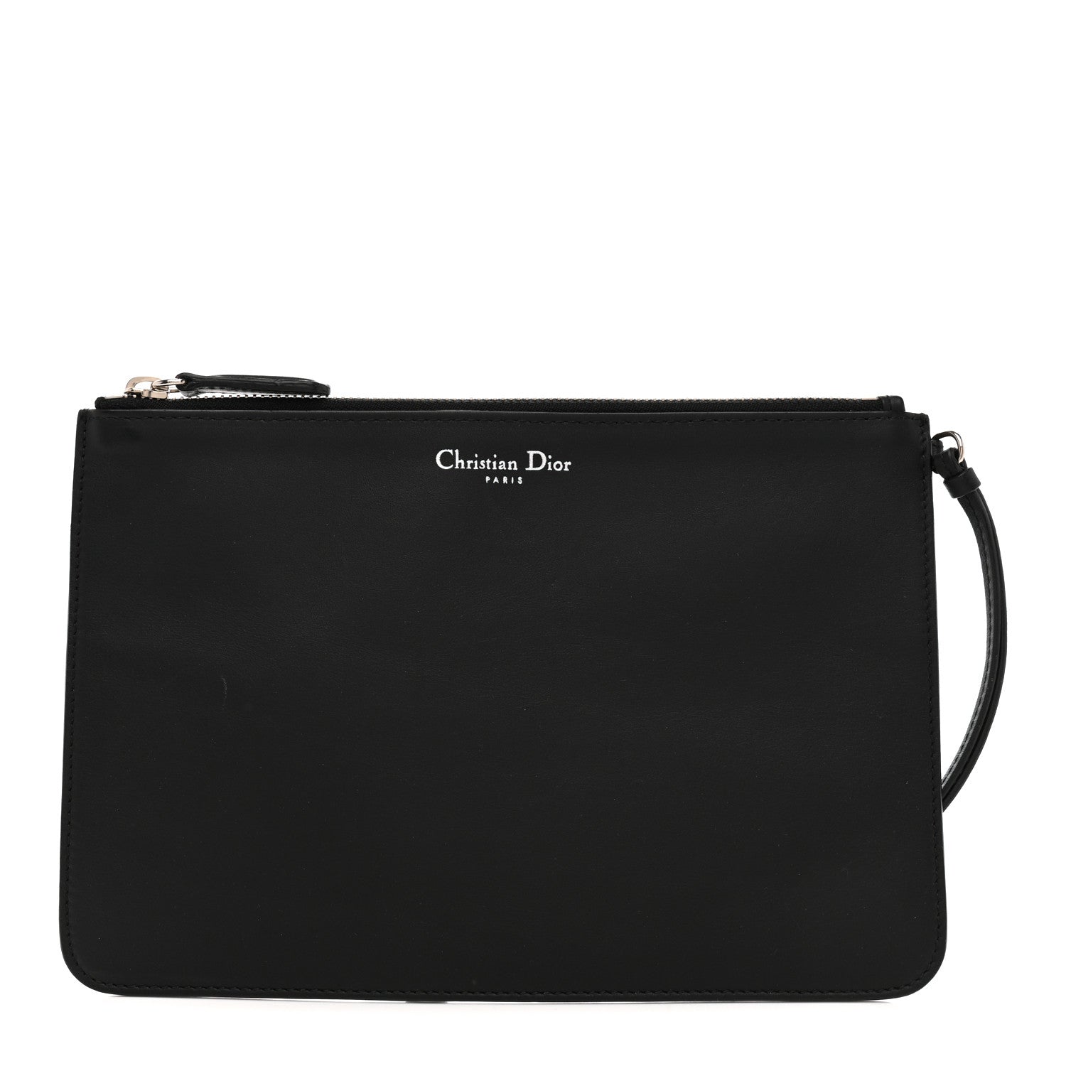 Christian Dior Calfskin Diorissimo Pouch Black 1 of 10