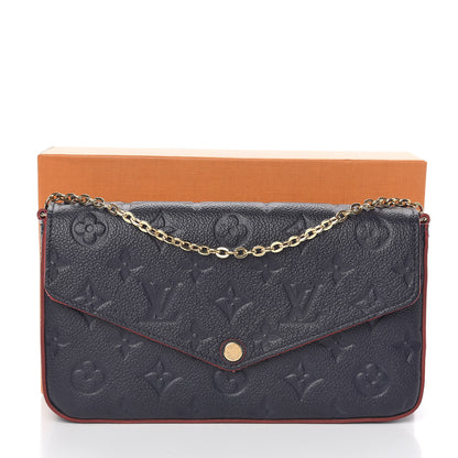 Louis Vuitton Empreinte Pochette Felicie Chain Wallet Marine Rouge 12 of 12