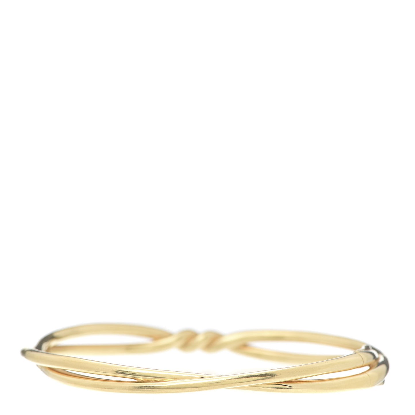 18K Yellow Gold Continuance Center Twist Bracelet
