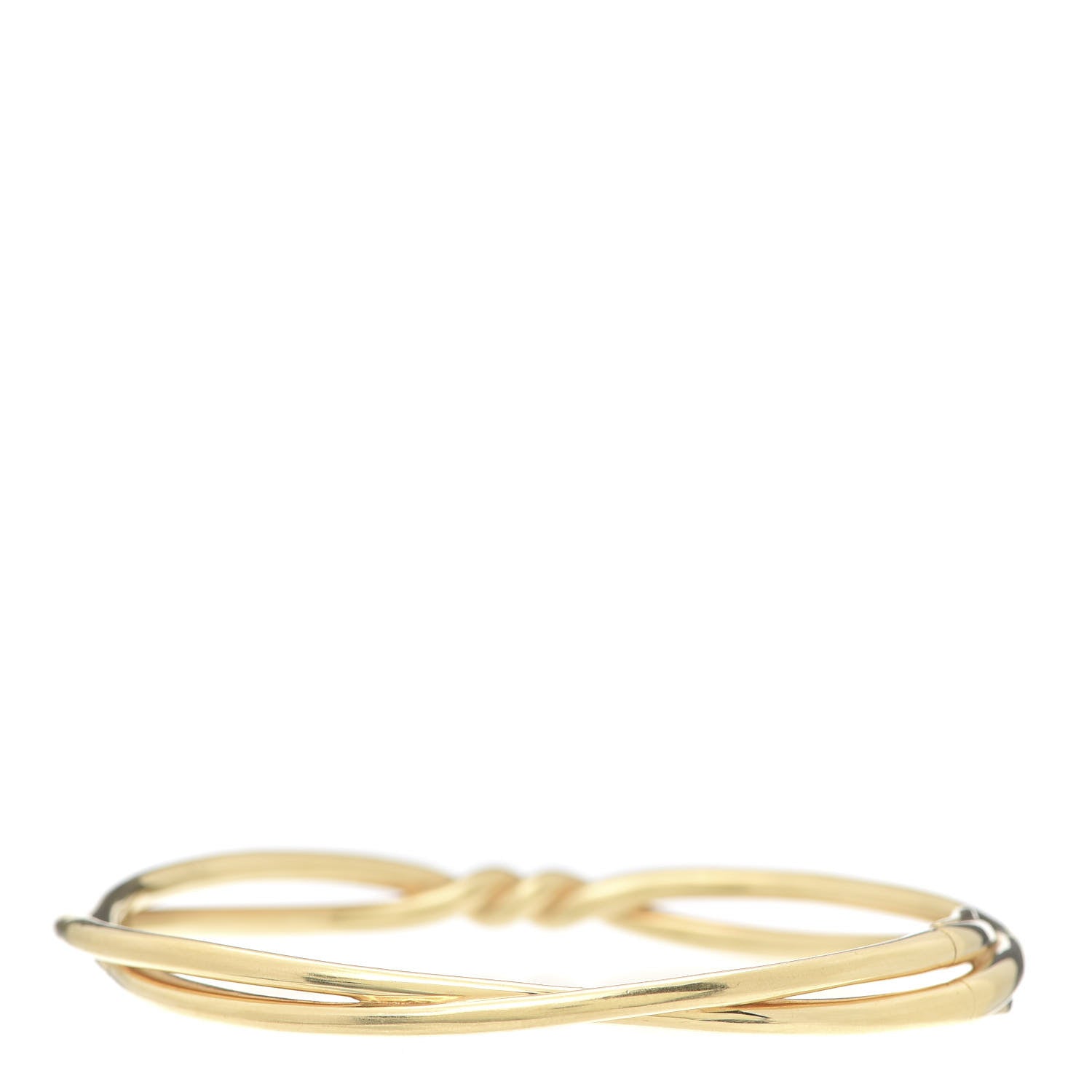 David Yurman 18K Yellow Gold Continuance Center Twist Bracelet 3 of 6
