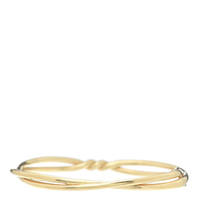 David Yurman 18K Yellow Gold Continuance Center Twist Bracelet 3 of 6