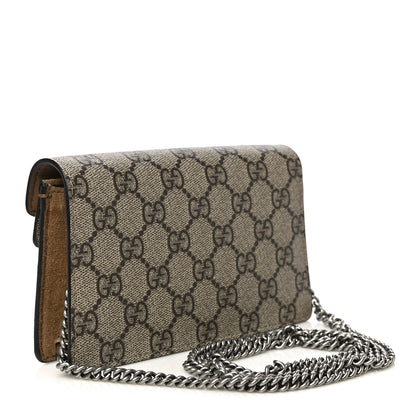 Gucci GG Supreme Monogram Super Mini Dionysus Shoulder Bag Taupe 3 of 15