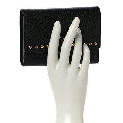 Louis Vuitton Taurillon Capucines Studded Compact Wallet Black 2 of 10