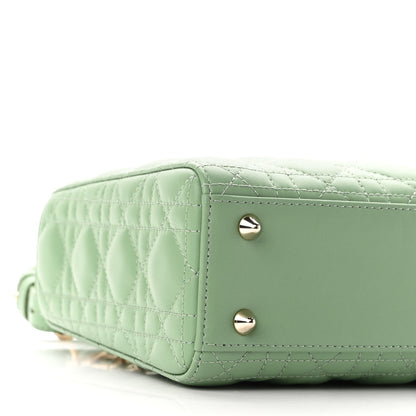 Christian Dior Lambskin Cannage Small My ABCDior Lady Dior Green 8 of 9