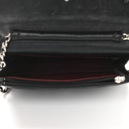 Chanel Lambskin Quilted Wallet On Chain WOC Black 5 of 18