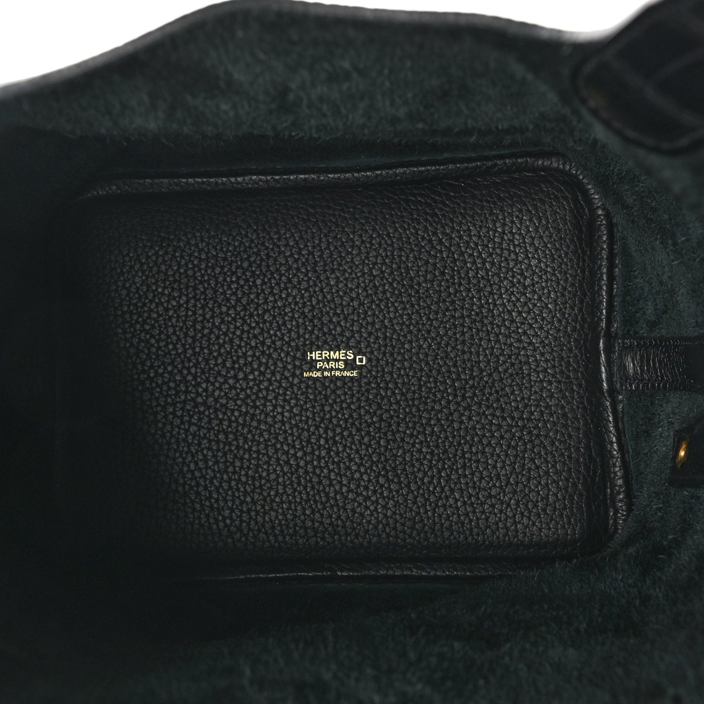 Taurillon Clemence Matte Alligator Picotin Lock Touch 18 PM Black