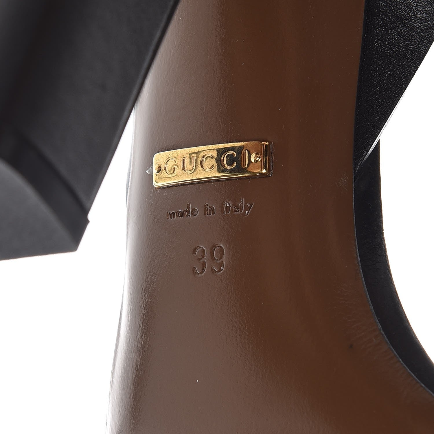 Gucci Calfskin Lifford Sandals 39 Black 7 of 8