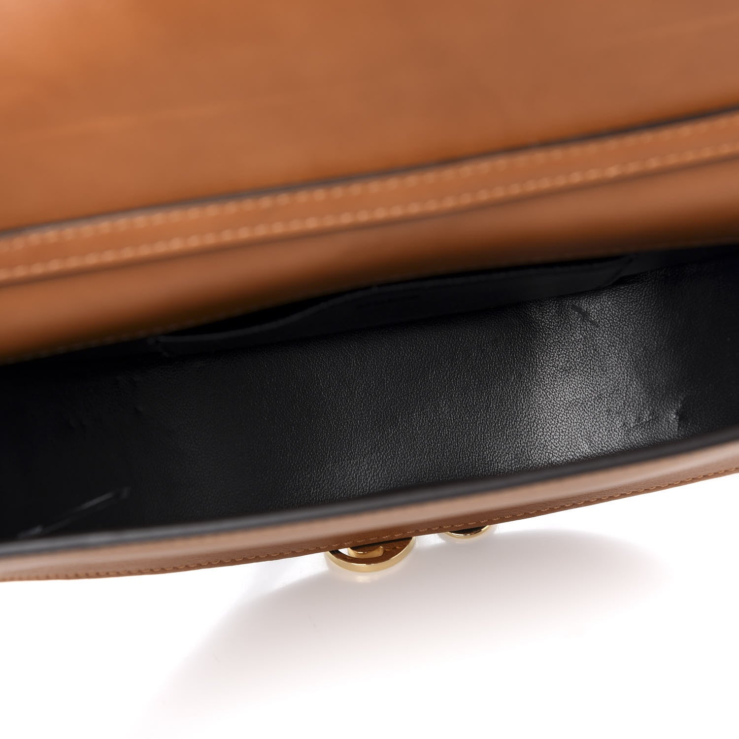 Chloe Calfskin Small Nile Bracelet Minaudiere Bag Caramel 4 of 8