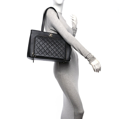 Chanel Caviar Quilted Large Business Affinity Shopping Bag Black 2 of 12