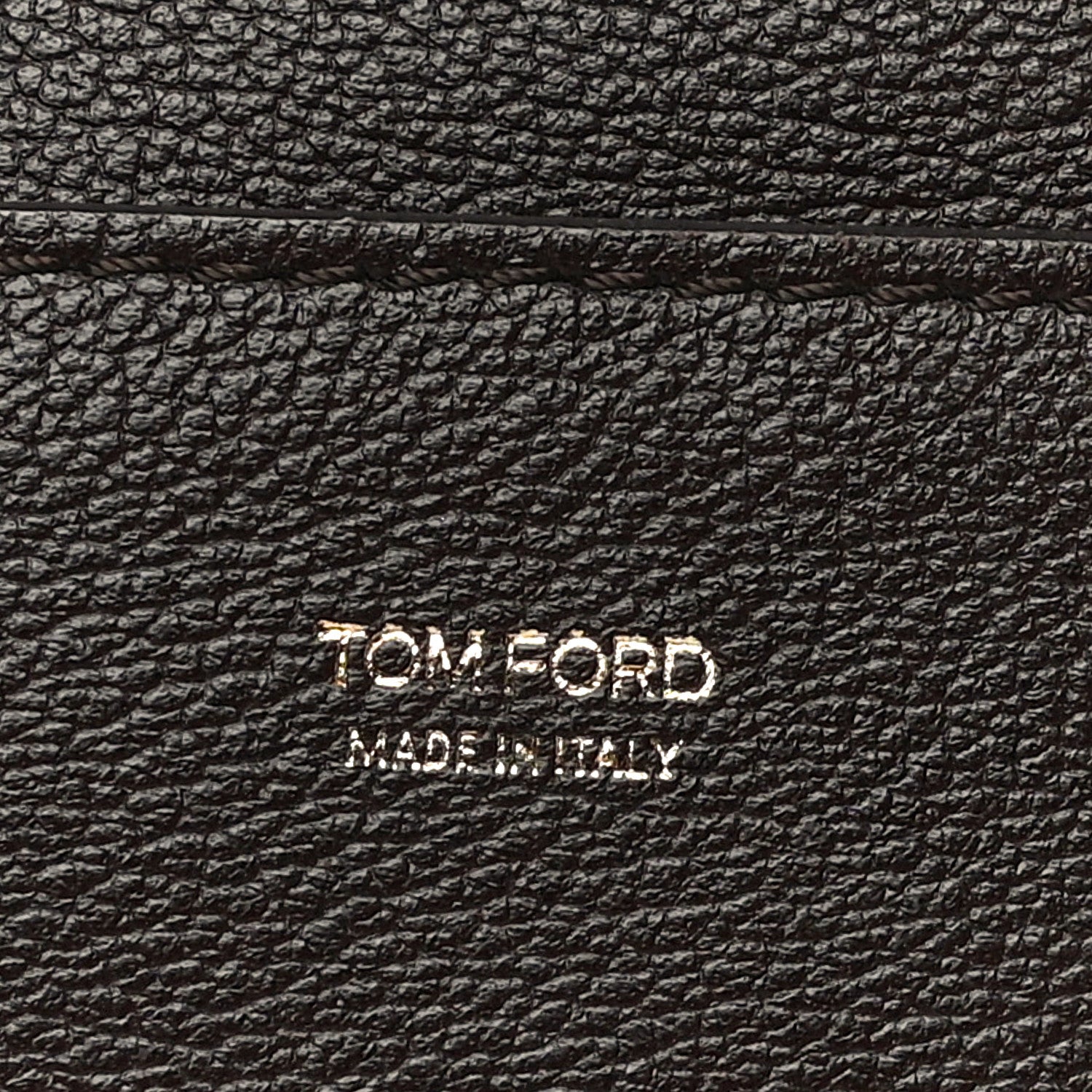 Tom Ford Pebbled Calfskin Large Jennifer Dark Brown 7 of 30