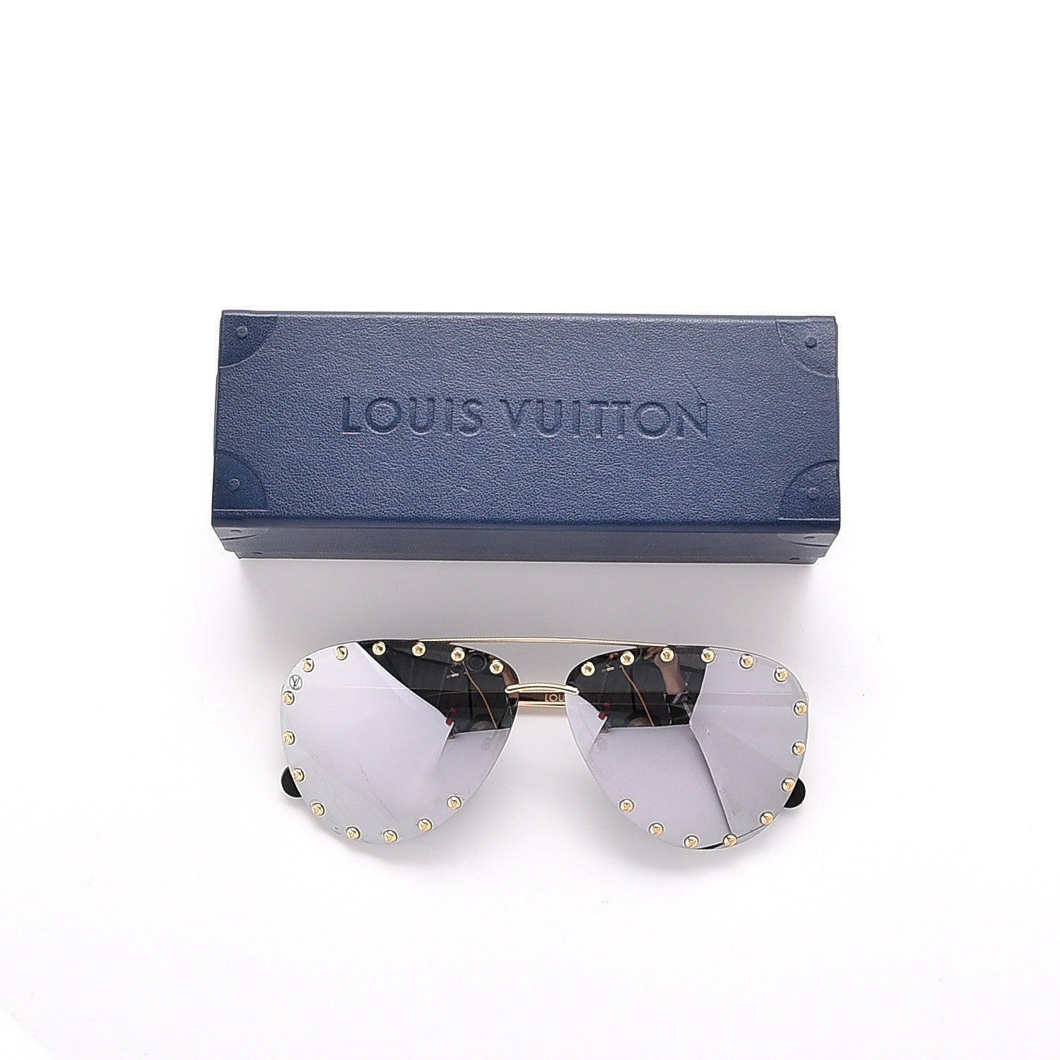 Louis Vuitton The Party Aviator Sunglasses Z0923U L Silver 8 of 8