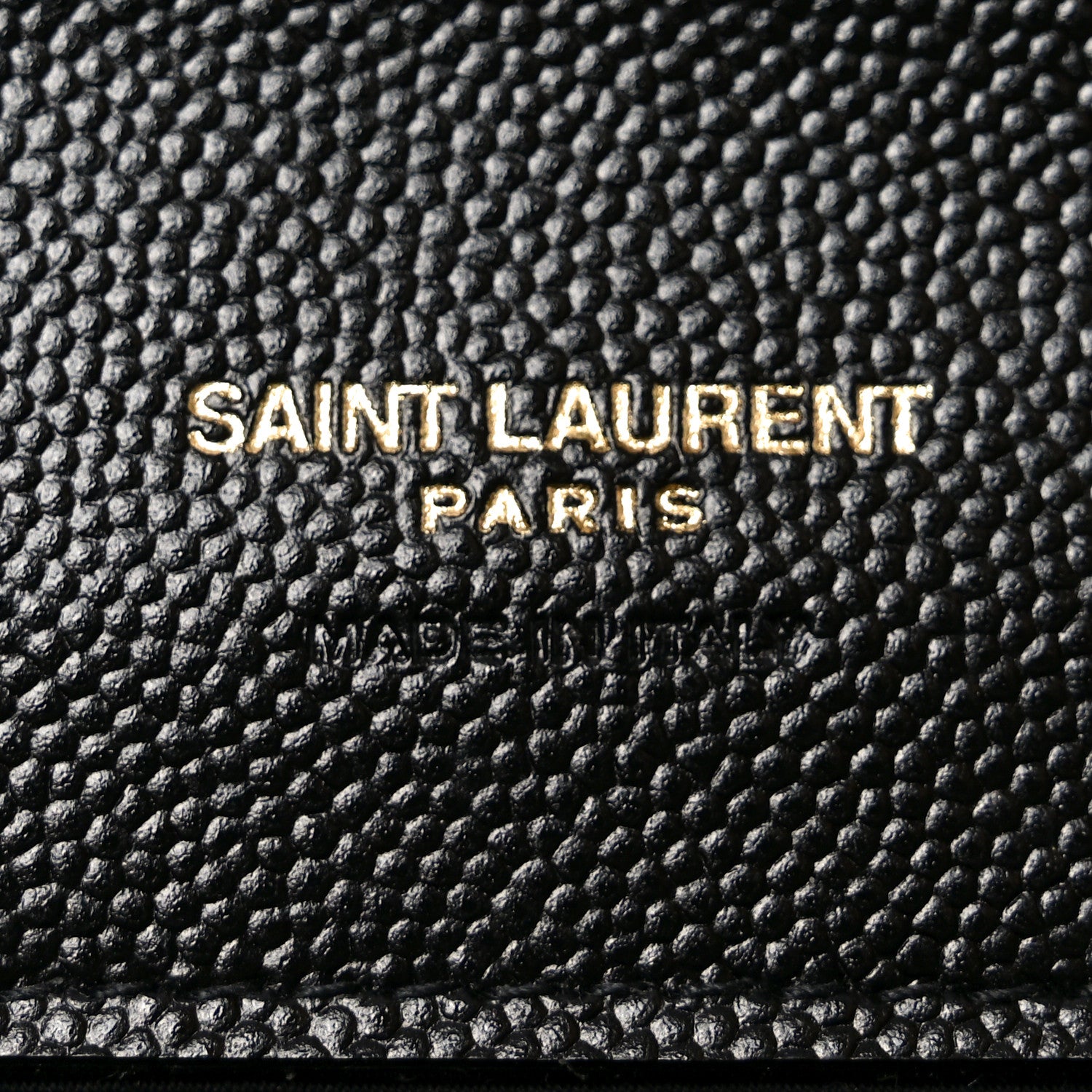 Saint Laurent Grain De Poudre Textured Mixed Matelasse Triquilt Monogram Clutch Black 6 of 10