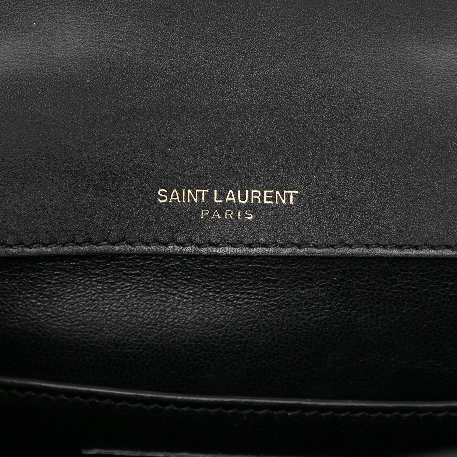 Saint Laurent Smooth Calfskin Monogram Medium Sulpice Shoulder Bag Black 6 of 13