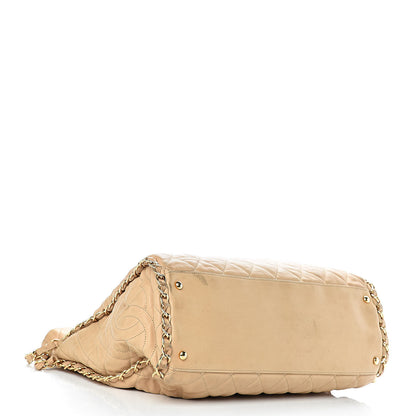 Chanel Calfskin Quilted Large Chain Me Hobo Beige 4 of 22
