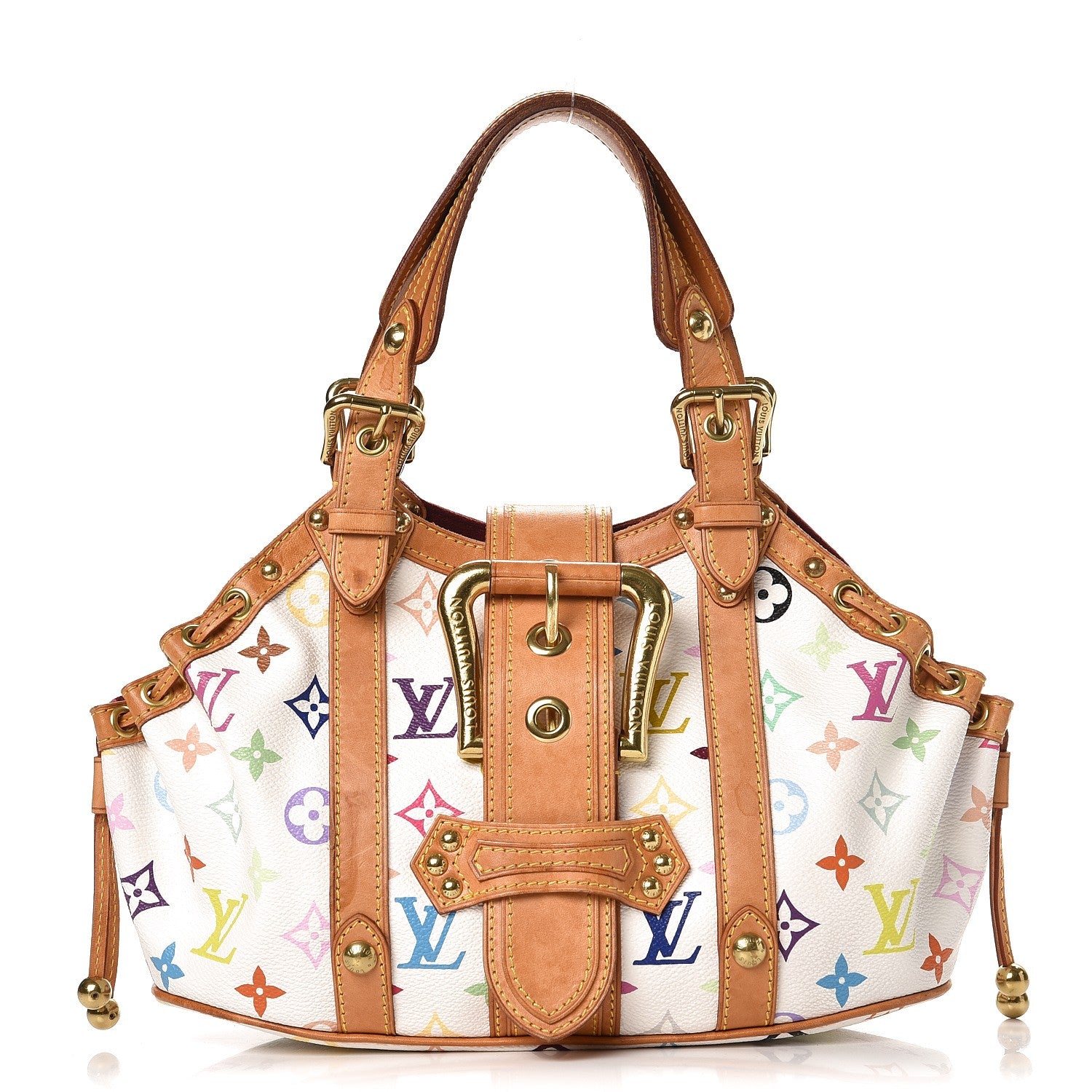 Louis Vuitton Monogram Multicolor Theda GM White 1 of 11