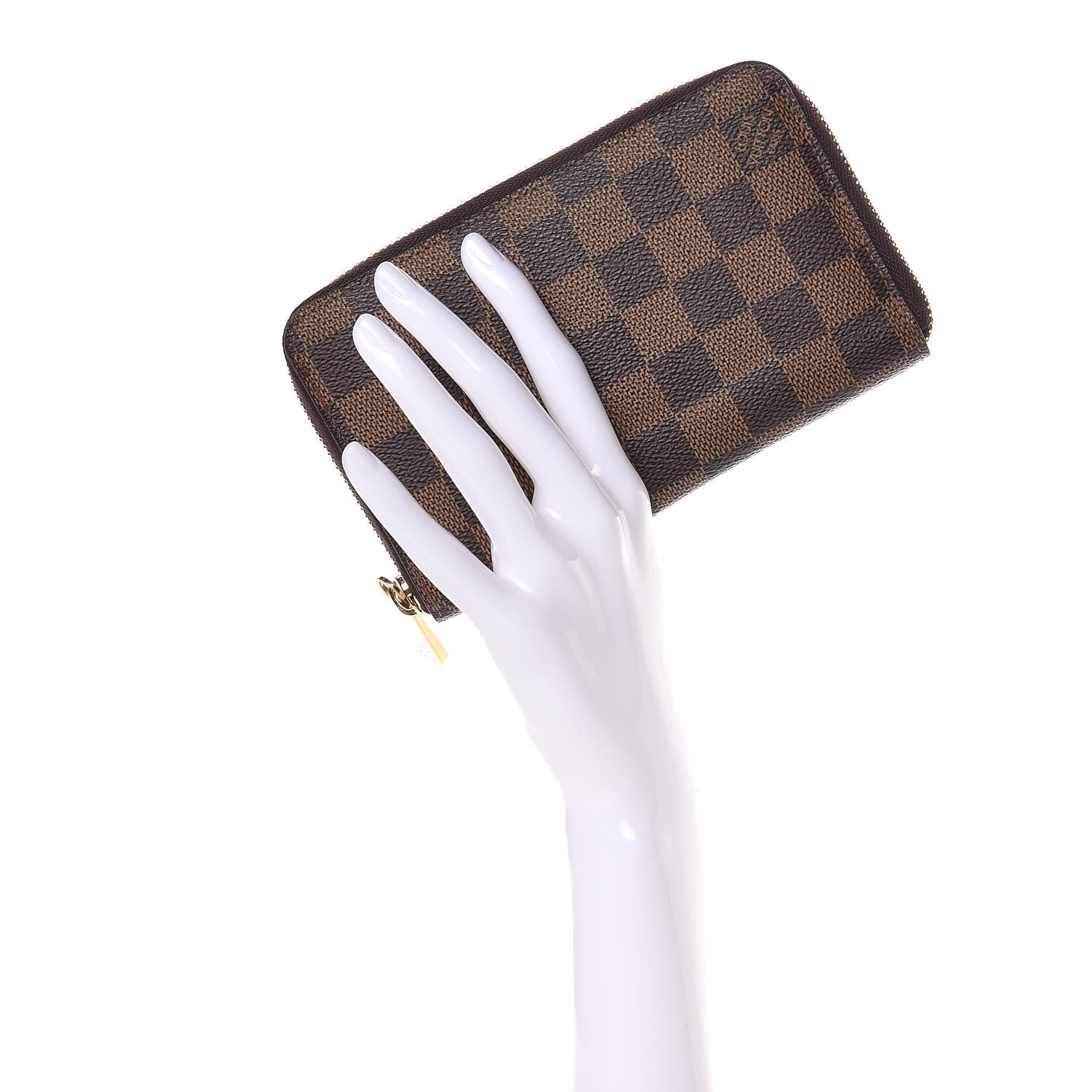 Louis Vuitton Damier Ebene Zippy Compact Wallet 2 of 8