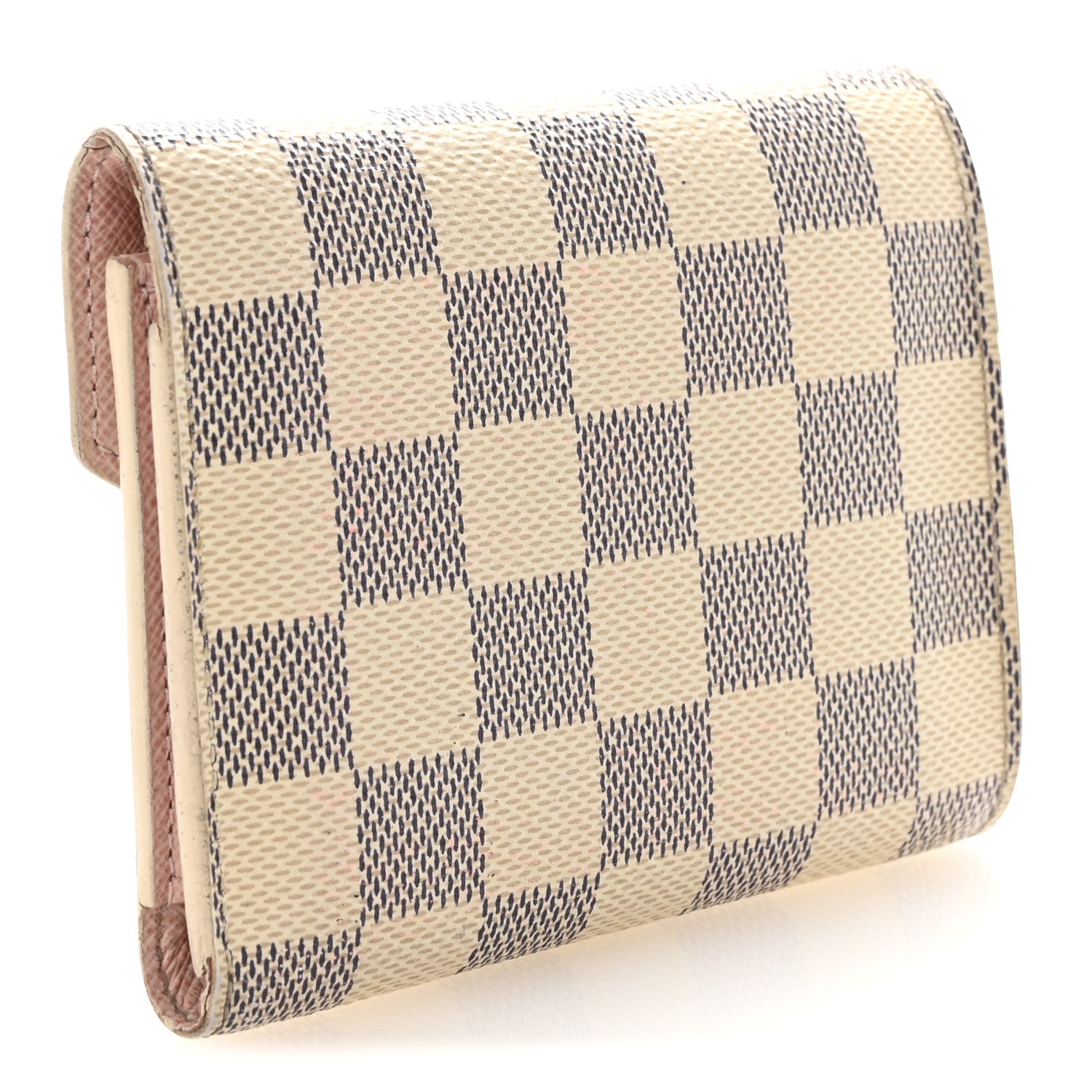 Louis Vuitton Damier Azur Victorine Wallet Rose Ballerine 3 of 7