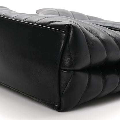 Saint Laurent Calfskin Y Quilted Monogram Medium Loulou Chain Satchel Black 11 of 12