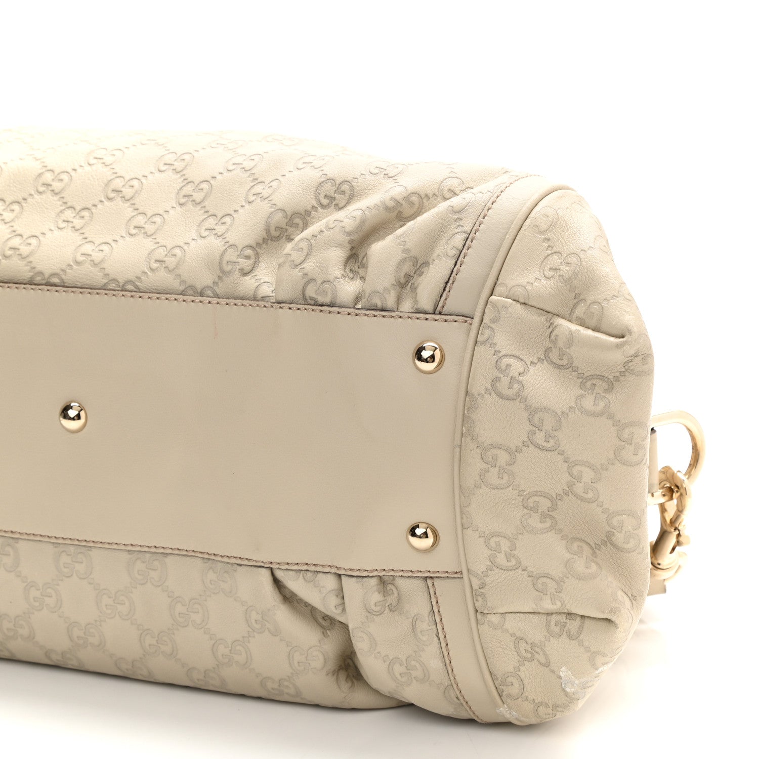 Gucci Guccissima Pop Bamboo Handle Tote Off White 10 of 10