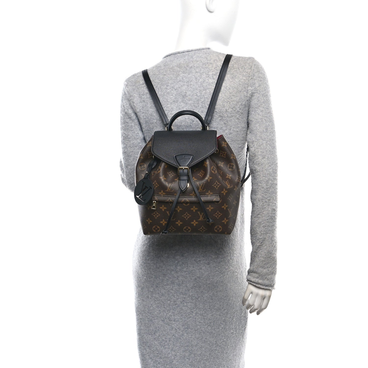 Louis Vuitton Monogram Montsouris PM Black 2 of 11