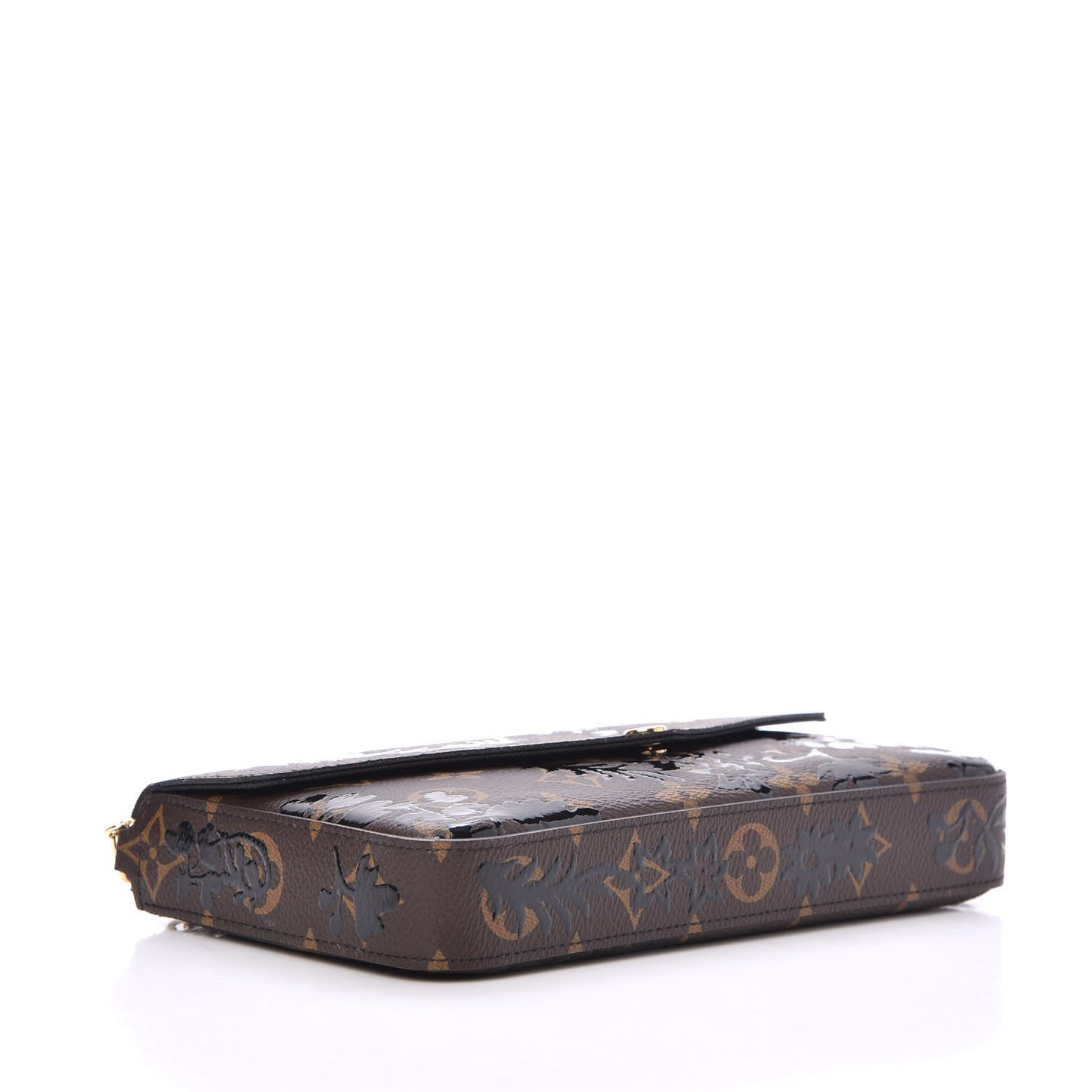 Monogram Blossom Pochette Felicie Chain Wallet Black